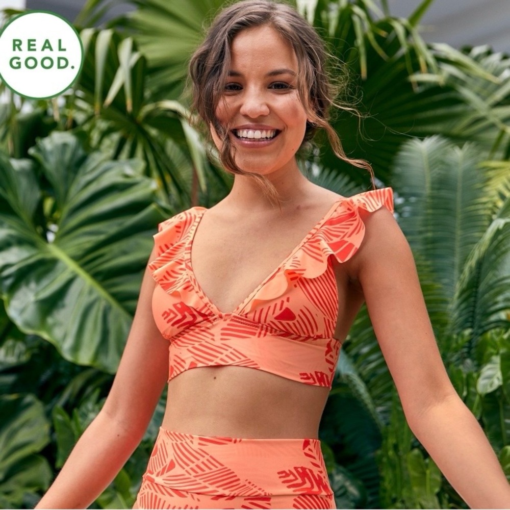 Aerie Tropical Print Bikini Top